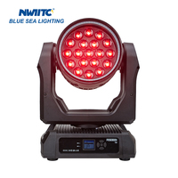 Projecteur LED mobile à zoom RGBW 19x20W IP65 pour extérieur avec anneau LED