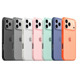 Pour Coque iPhone 17 Anti-Empreintes Digitales Translucide <span class=keywords><strong>Mat</strong></span> TPU+PC Protection Contre les Chutes Antichoc Housse de Téléphone Portable pour iPhone 17 Pro Max - Product Image 2