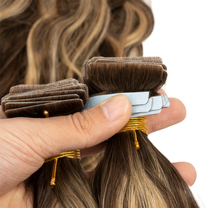 Extensions de Cheveux Humains Vierges Vietnamiens de Luxe en Gros, Super Double Drawn, Cuticules Entières, Cheveux Bruts, Bandes Adhésives Invisibles (Perm) - Product Image 1