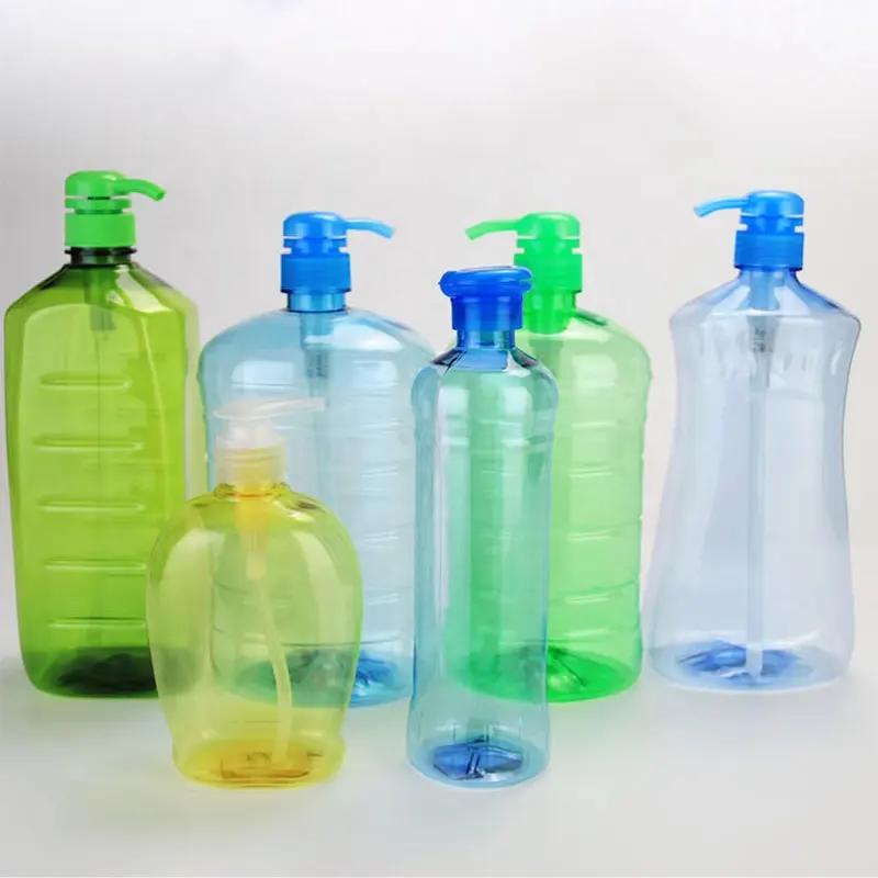 Bouteille de détergent personnalisable de 1000 ml, bouteilles de détergent biodégradables transparentes, bouteilles vides en PET pour liquide vaisselle