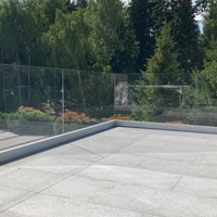Profilé en U rainuré en aluminium de haute qualité pour verre, résistant à la rouille, pour garde-corps de verre de escalier et de balcon, rail inférieur