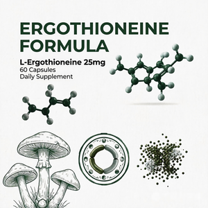 Capsules d'ergothionéine OEM ODM GMP Halal 60 unités 25 mg par capsule Complément alimentaire - Product Image 2