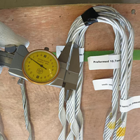Collier d'ancrage préformé en acier recouvert d'aluminium pour câble de 5/16" et 3/8" pour l'installation de lignes sur poteaux