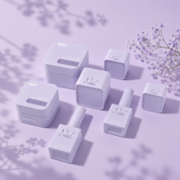 Bouteille de vernis à ongles personnalisée OEM/ODM 10ml 12ml avec pinceau et capuchon, pots de gel de construction carrés en PP 5g 10g 20g 30g 50g, emballage cosmétique