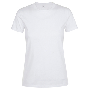 T-shirt d'été blanc premium à manches courtes pour femme, personnalisé, décontracté, avec logo imprimé, vente en gros, Baju Kaos Ropa Mujer T - Product Image 1