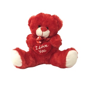 Coeur rouge saint valentin vacances ours en peluche doux peluche jouets alibaba chine - Product Image 1