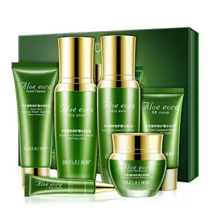 Groothandel Private Label Gezicht Schoonheid Cosmetische Gift Set Natuurlijke Organische Aloë Vera Whitening Huidverzorging Sets