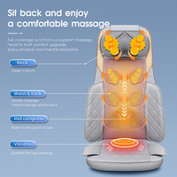 Coussin de massage à pétrir avec thérapie thermique pour le soulagement de la douleur au bas du dos et la relaxation complète du corps dans le coussin de massage au bureau à domicile