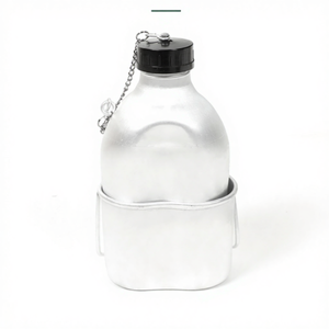 Botella de Agua de Aluminio para Caza, 1.2L/1.3L, con Correas o Bolsa, para Camping y Senderismo - Product Image 6