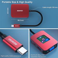 BENFEI Hub USB C Baru 4-in-1 Adaptor Multiport dengan USB C ke /VGA USB 3.0 Pengiriman Daya 60W untuk Laptop