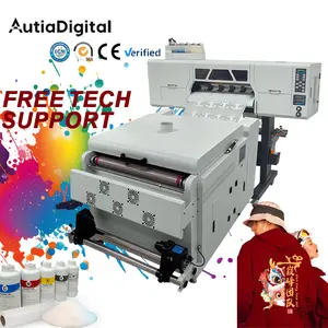 24 Inch A1 Dual XP600/I1600/I3200 Printhead DTF Inkjet Printing Roll Film No Powder Dtf Printer