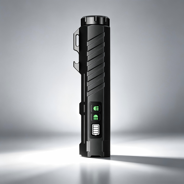 Waterproof IP66 Rechargeable LED Tactical Flashlight Laser Pointer 1000+ Lumens 100-200m Beam Distance Outdoor Emergency Use