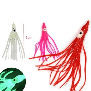 Gonne Luminose in PVC Morbido <span class=keywords><strong>per</strong></span> Calamari, <span class=keywords><strong>Esca</strong></span> Artificiale Fluorescente <span class=keywords><strong>per</strong></span> Pesca Notturna al Basso con Ancorette <span class=keywords><strong>per</strong></span> Uso Fluviale - Product Image 1