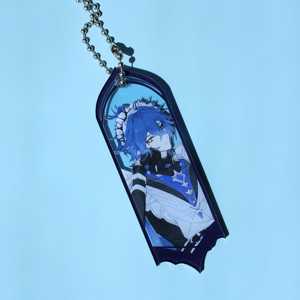 Llavero de acrílico OEM ODM de <span class=keywords><strong>Genshin</strong></span> <span class=keywords><strong>Impact</strong></span> con personajes de anime Flins Wriothesley Neuvillette, hecho en China - Product Image 6