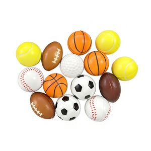 Nuevo Juego de Pelotas Antiestrés de Espuma PU Deportivas de 4 cm, con Logotipo Personalizado, Impresión Completa, Juguete para Aliviar el Estrés, Regalo - Product Image 4