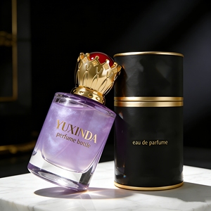 Vendita Diretta di Flaconi Vuoti in Vetro per Profumo da 50ML, Bottiglia Dorata Rotonda di Lusso con Tappo - Product Image 5