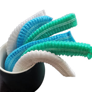 Topi Bouffant Sekali Pakai Putih 21 Inci 100 Pcs Jaring Rambut Bahan PP Mudah Dibersihkan Aksesori Penataan Rambut - Product Image 6