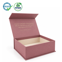 Boîte en carton rigide magnétique en forme de livre, personnalisée, de luxe, avec feuille d'or, recyclable, pour parfum, cosmétiques, soins personnels