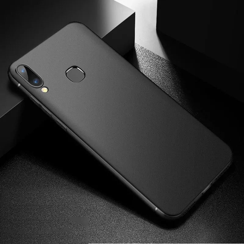 Casing Penutup Hitam Pelindung Silikon Lembut untuk Casing Ponsel Lenovo Vibe P1M K6 Note K10 Plus