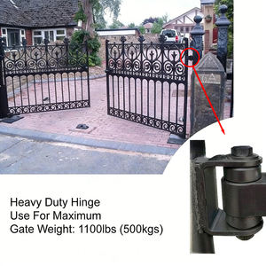 Charnière <span class=keywords><strong>de</strong></span> portail robuste à souder, capacité 500 kg, 180° °   Charnières à roulement en acier au carbone réglables par rotation pour portails <span class=keywords><strong>de</strong></span> <span class=keywords><strong>garage</strong></span> en fer et en acier - Product Image 2