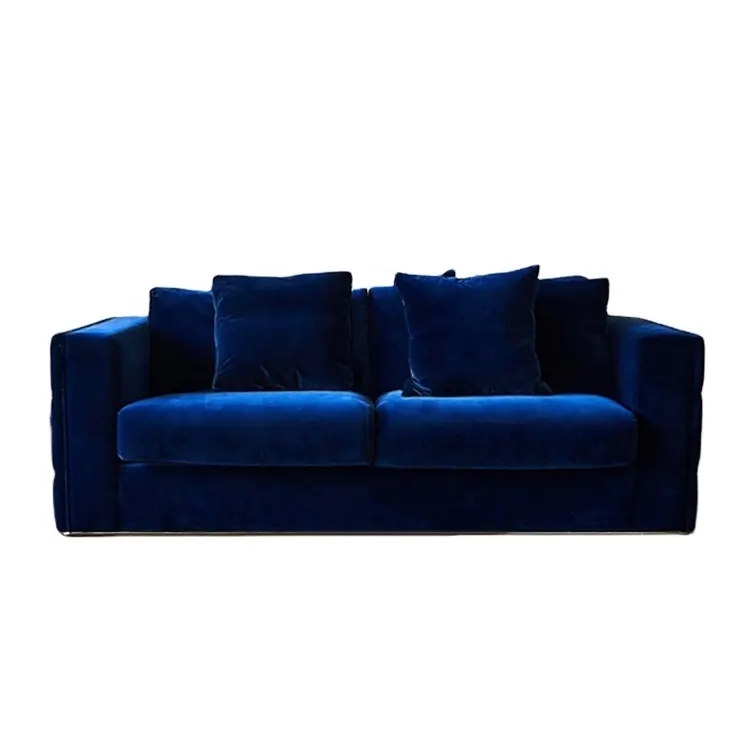 Novo design moderno sofá sofá luxo de alta qualidade veludo adornado loveseat.