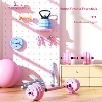 Ensemble d'haltères réglables 4 en 1, barre multifonctionnelle, kettlebell, équipement de fitness pour la maison, pour hommes et femmes