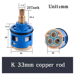 25mm/35mm/40mm Kitchen Bathroom Faucet Replace Part <strong>Replacement</strong> Ceramic Spool Water Mixer <strong>Tap</strong> Faucet <strong>Cartridge</strong> - Product Image 3