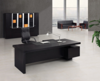 Table de directeur moderne en bois massif Bureau d'ordinateur Bureau personnalisé Table de bureau pour gestionnaires/patron/PDG