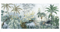 Papier peint 3D forêt tropicale, feuilles, décoration murale pour la maison, papier peint mural pour salon