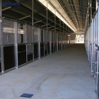 Écuries portables pour chevaux à prix réduit, faciles à démonter, utilisables comme boxes temporaires en HDPE avec toit, longue durée de vie
