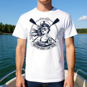 Camiseta de capitán de barco a motor Chummy Pontoon Boating - Product Image 3