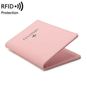 Bolsa de pasaporte RFID multifunción para hombre y <span class=keywords><strong>mujer</strong></span>, porta documentos de viaje Pu, venta al por mayor - Product Image 4