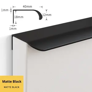 Feyas recommandé Xiaohongshu armoire moderne en acier inoxydable poignée Invisible noir étendu Simple porte d'armoire salon - Product Image 6