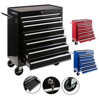 247 pièces mélangeur argent coffre CR-V 200-500 armoire à outils chariot chariot rouleau outil armoire chariot acier inoxydable outil coffre métal