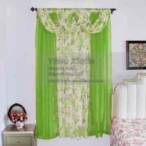 <span class=keywords><strong>Rideaux</strong></span> de luxe 5 pièces à motifs floraux, en polyester transparent avec œillets, pour <span class=keywords><strong>salon</strong></span> et chambre à coucher - Product Image 4