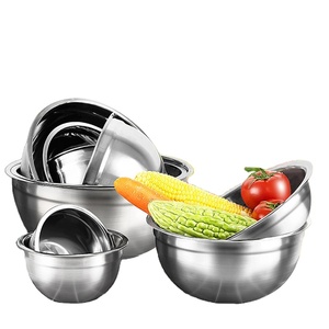 Ciotole per Insalata da 16cm, Contenitori per Alimenti in Acciaio Inox, Ciotole Impilabili per Miscelazione e Cottura in Cucina - Product Image 3