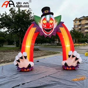 Arco Inflable Gigante con Luces LED de Terror, Calavera, Payaso Malvado, Fantasma, Bruja, Monstruo, Decoración para Fiestas Temáticas de Festival - Product Image 2