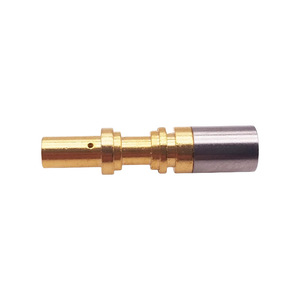 Conector Rápido de Latón con Pin Chapado en Oro y Cubierta de Acero Inoxidable para Conectores Electrónicos - Product Image 2