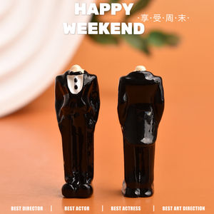 Miniatura de Vestido de Novia y Traje de Resina para Manualidades, Decoración de Mesa, Escena en Miniatura, Accesorios para Casa de Muñecas - Product Image 4