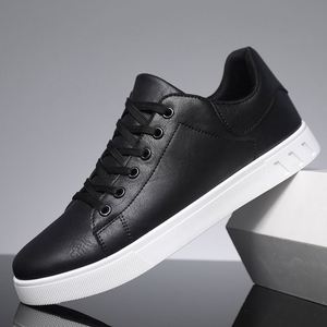 Chaussures en cuir pour hommes grande taille, nouvelle mode été automne, chaussures décontractées antidérapantes à plateforme, chaussures plates à lacets, chaussures de skate - Product Image 2