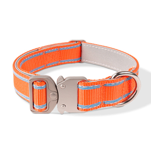 <span class=keywords><strong>Collar</strong></span> de nailon para entrenamiento al aire libre de mascotas de alta calidad, hebilla de Metal resistente, <span class=keywords><strong>Collar</strong></span> táctico reflectante ajustable para perros - Product Image 1