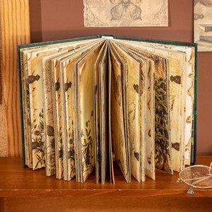 <span class=keywords><strong>Cuaderno</strong></span> <span class=keywords><strong>de</strong></span> Arte Vintage con Cubierta Hueca y Costuras Decorativas - Páginas a Todo Color, Diseño Nostálgico, Set en Caja <span class=keywords><strong>de</strong></span> Regalo - Product Image 3