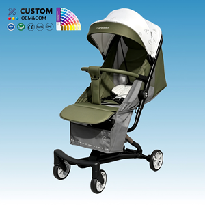 Sombrilla Plegable de Verano con Asiento Fijo, Cochecito de Bebé Portátil con Colchón en una Sola Capa - Product Image 1
