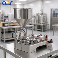 Machine de remplissage de jus de fruits à commande pneumatique avec double buse pour le remplissage de boissons, équipement automatique pour liquides et pâtes