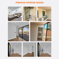 Conteneur en acier de 20 pieds avec isolation thermique et résistance à la rouille, maison préfabriquée de luxe en acier de 40 pieds, conteneur en acier plat préfabriqué