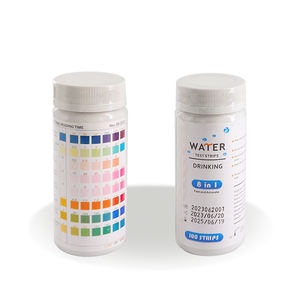 Caped Drinking 8 en 1 Bandelettes de <span class=keywords><strong>test</strong></span> de qualité de l'eau clinique à domicile puits robinet piscine et <span class=keywords><strong>spa</strong></span> utilisation ce certification iso - Product Image 5