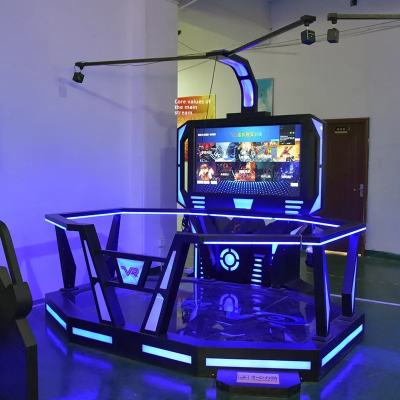 Indoor VR Fighter Simulation Flight Training