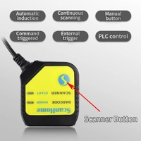Lecteur de codes-barres 1D/2D USB intégré économique, module de moteur de code CMOS à montage fixe, lit les codes QR, industrie logistique
