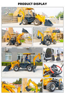 Gratis Verzending Nieuwe Diesel Ce Epa Motor Grote Mini Retro 2.5 Ton 4 Ton Farm <span class=keywords><strong>Backhoe</strong></span> Graafmachine <span class=keywords><strong>Digger</strong></span> 4X4 Graaflaadmachine Lader - Product Image 4