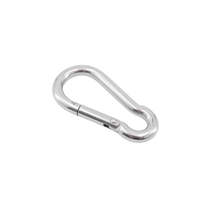 DIN5299 karabina 304/316 paslanmaz çelik yaylı kancalar 50mm açık endüstriyel madencilik için yaylı tırmanma donanım düz - Product Image 3
